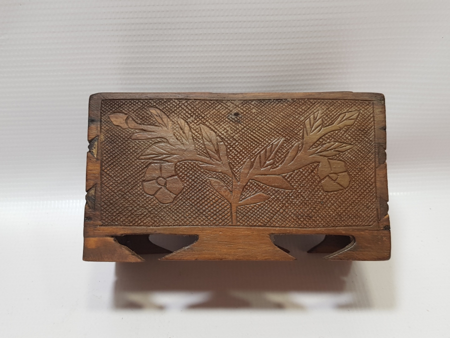 SİNOP CEZAEVİ İŞİ TAMAMI İŞLEMELİ ÇİFT GÖZLÜ KAHVE KUTUSU