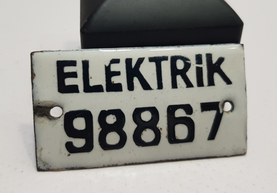 ANTİKA EMAYE ELEKTRİK TABELASI