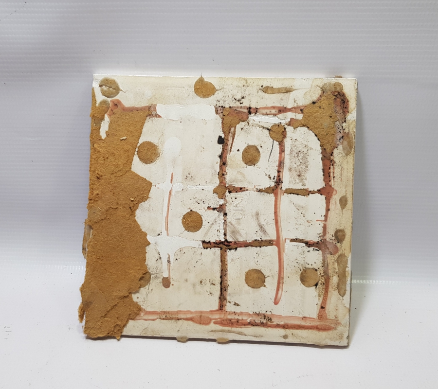 OSMAN GAZİ RESİMLİ EL BOYAMA KÜTAHYA ÇİNİ KARO