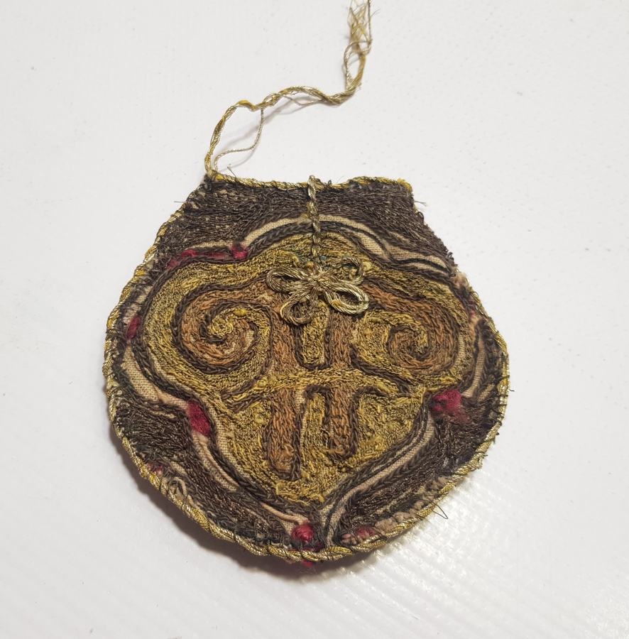 OSMANLI DÖNEMİ SUZANİ İŞÇİLİKLİ PARA KESESİ