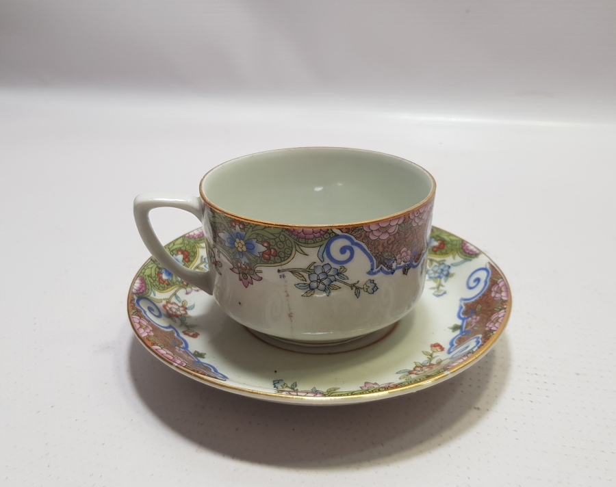 OSMANLICA MOSKOF DAMGALI PORSELEN ÇAY FİNCANI