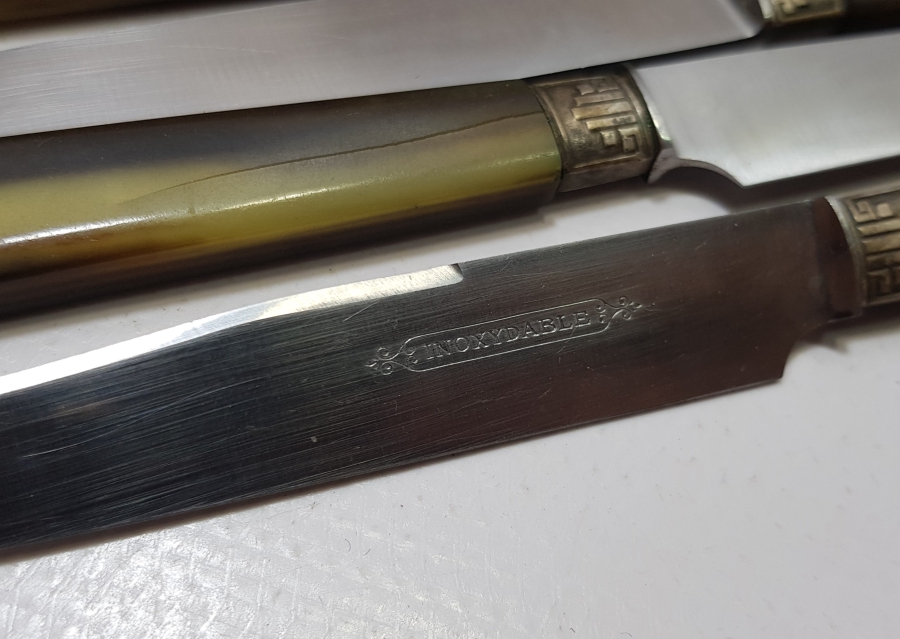 ANTİKA BOYNUZ SAPLI BIÇAK SETİ