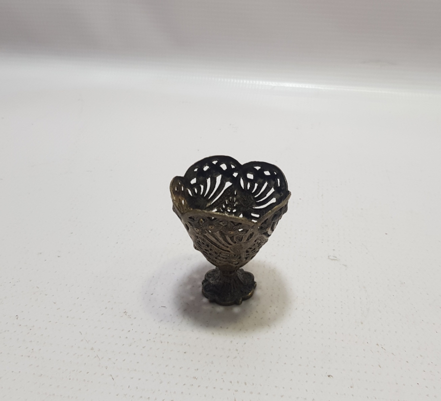 OSMANLI DÖNEMİ SÜLEYMANİYE İŞİ AJUR İŞÇİLİKLİ KAHVE FİNCANI ZARFI