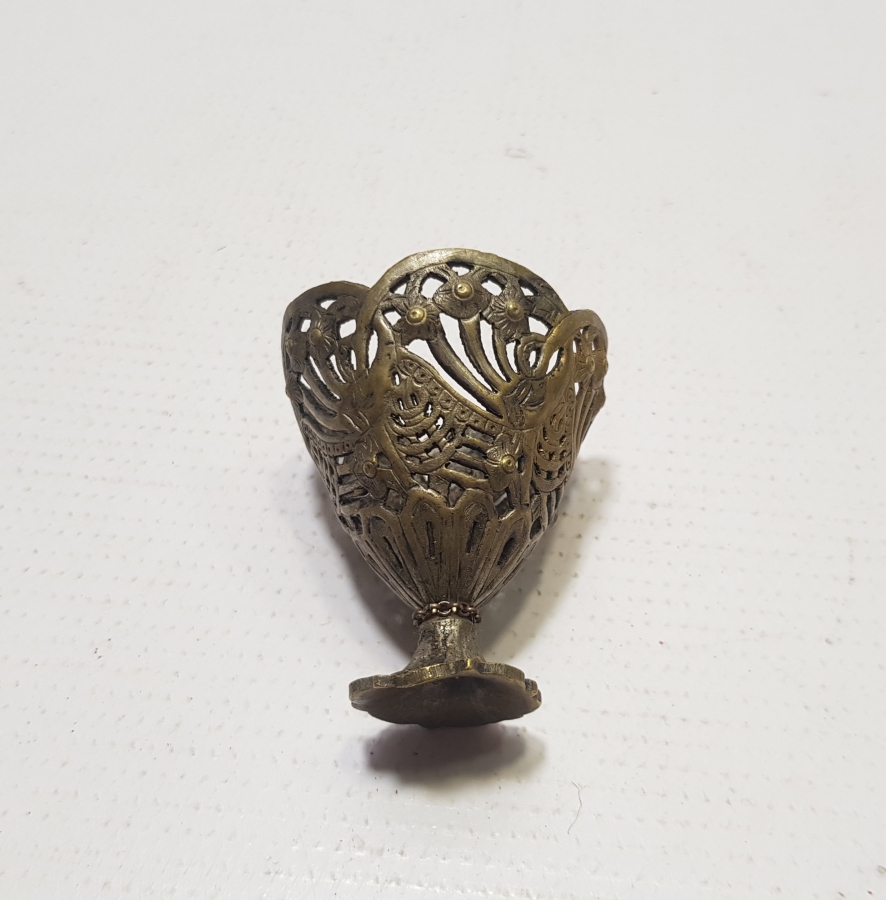 OSMANLI DÖNEMİ SÜLEYMANİYE İŞİ AJUR İŞÇİLİKLİ KAHVE FİNCANI ZARFI