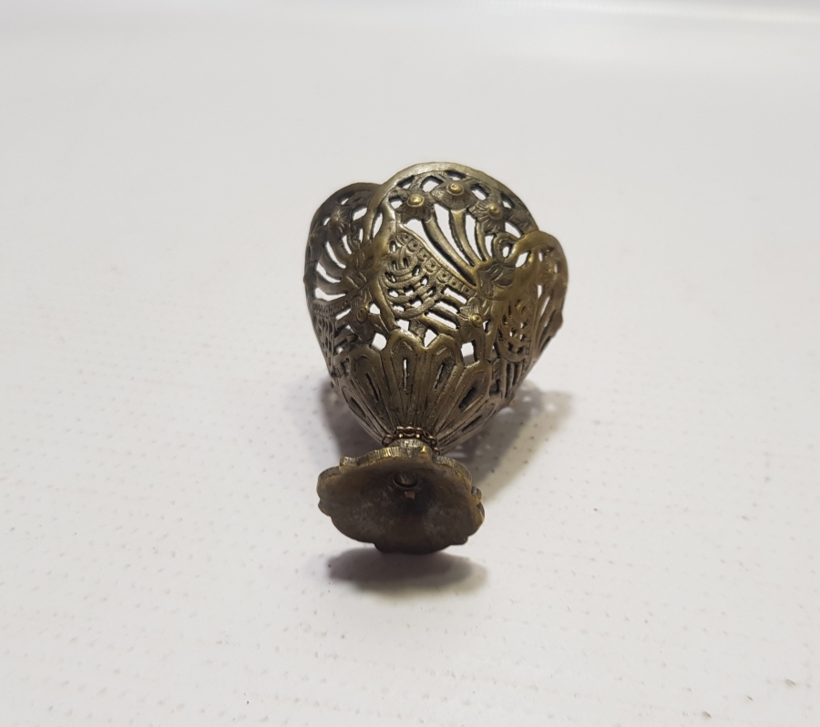 OSMANLI DÖNEMİ SÜLEYMANİYE İŞİ AJUR İŞÇİLİKLİ KAHVE FİNCANI ZARFI