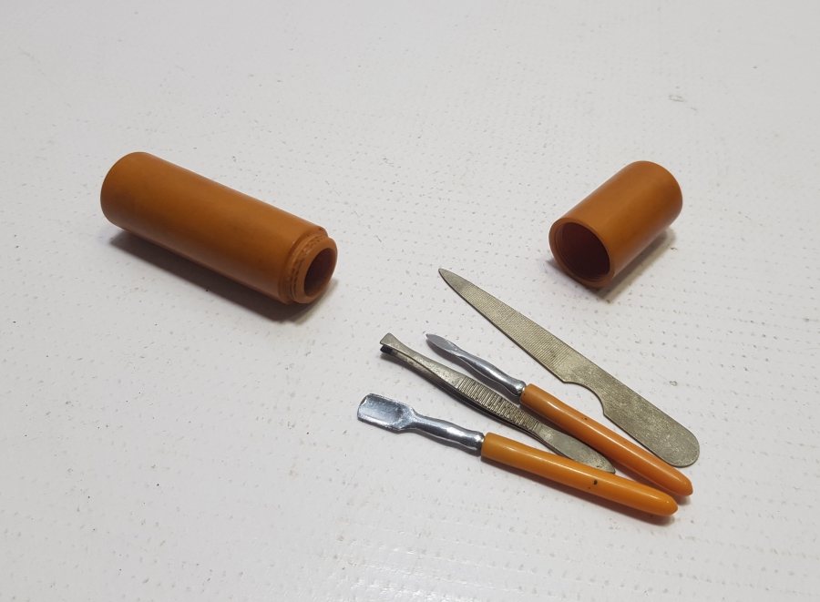 OSMANLI DÖNEMİ KUTUSUNDA KATALİN MANİKÜR PEDİKÜR TAKIMI