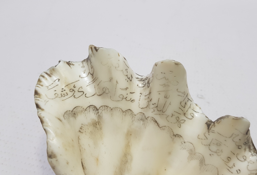 OSMANLI DÖNEMİ TILSIMLI DENİZ KABUĞU ŞİFA TASI