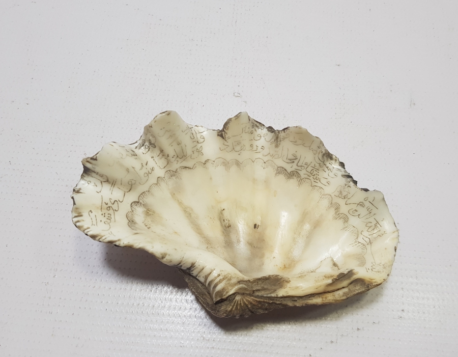 OSMANLI DÖNEMİ TILSIMLI DENİZ KABUĞU ŞİFA TASI