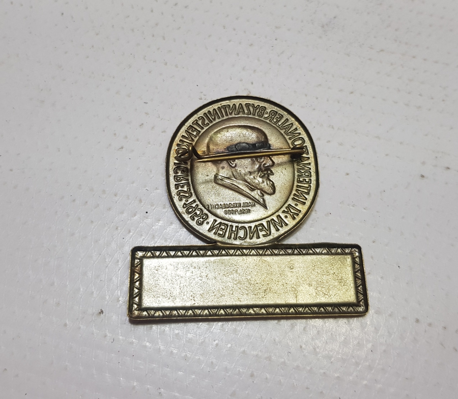 1958 ULUSLARARASI BİZANS KONGRESİ ROZETİ