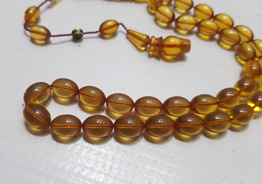 USTA SANATÇI İŞİ SIKMA KEHRİBAR TESPİH