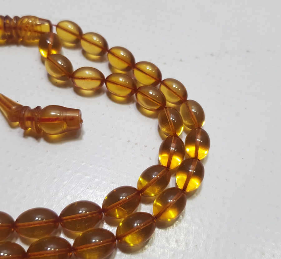 USTA SANATÇI İŞİ SIKMA KEHRİBAR TESPİH