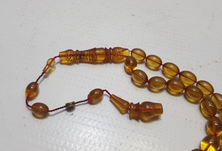 USTA SANATÇI İŞİ SIKMA KEHRİBAR TESPİH