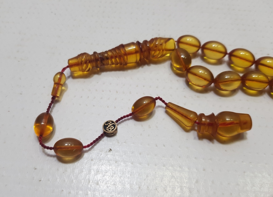 USTA SANATÇI İŞİ SIKMA KEHRİBAR TESPİH