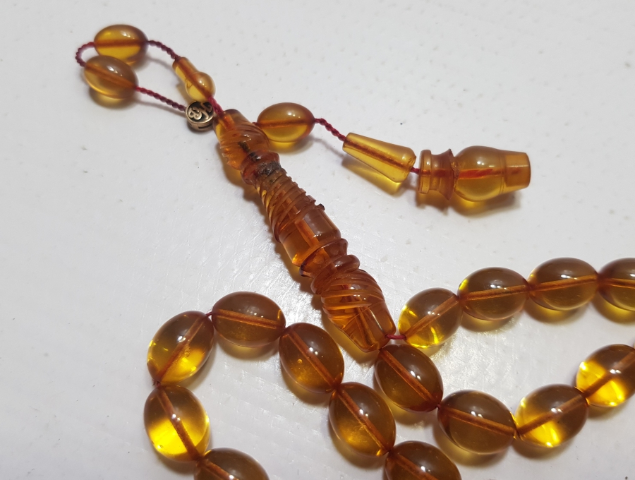 USTA SANATÇI İŞİ SIKMA KEHRİBAR TESPİH