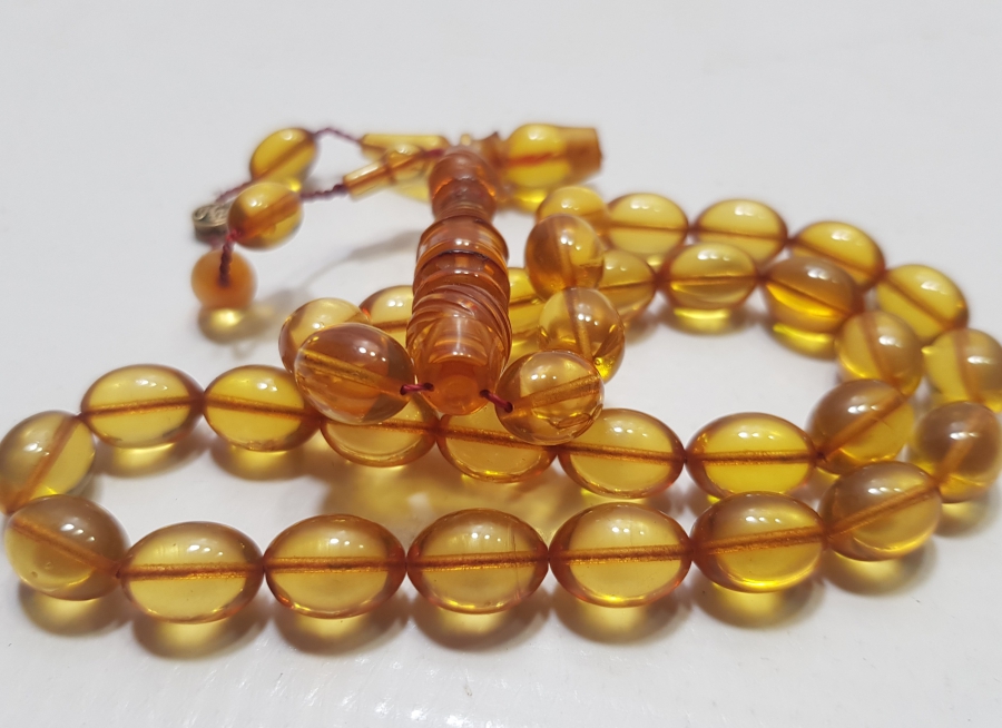 USTA SANATÇI İŞİ SIKMA KEHRİBAR TESPİH