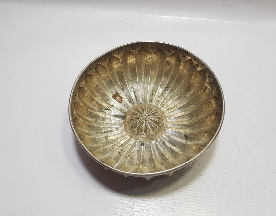 OSMANLI DÖNEMİ ESERİ İSTANBUL GÜMÜŞ KAPLAMA HAMAM TASI