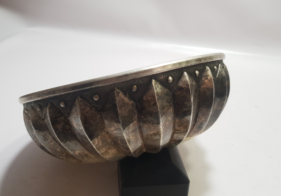 OSMANLI DÖNEMİ ESERİ İSTANBUL GÜMÜŞ KAPLAMA HAMAM TASI