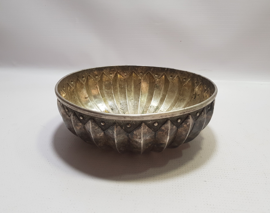 OSMANLI DÖNEMİ ESERİ İSTANBUL GÜMÜŞ KAPLAMA HAMAM TASI