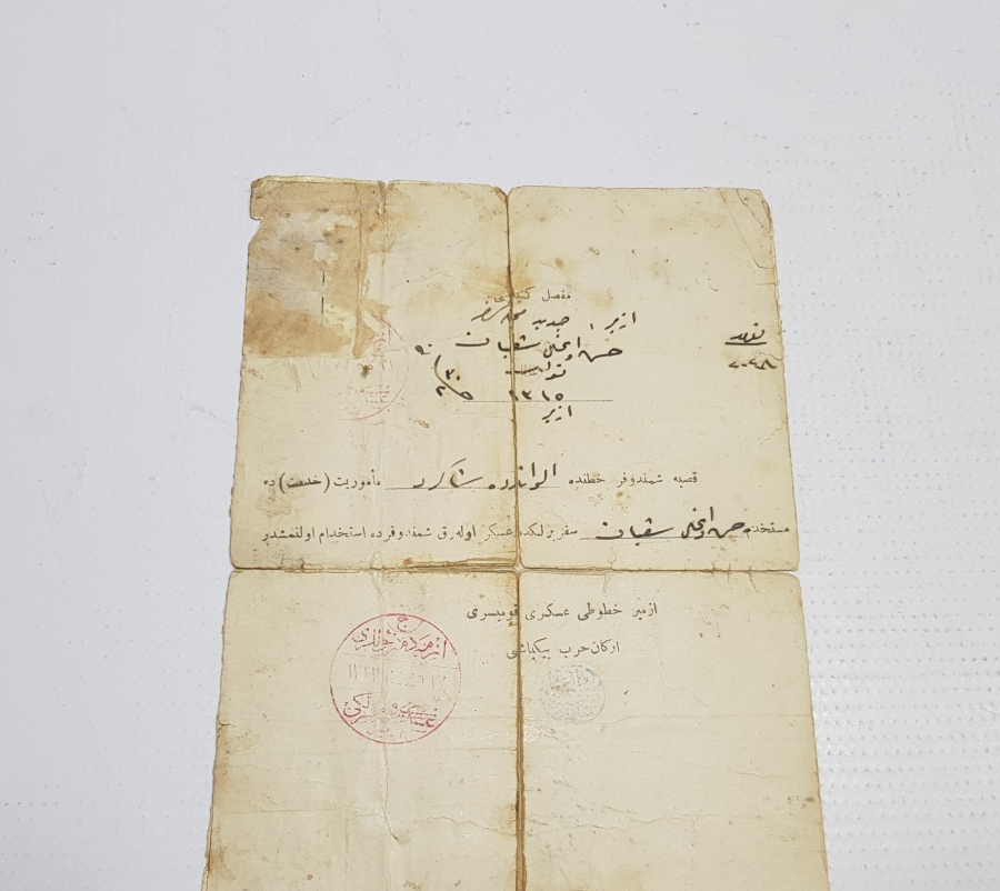 1. DÜNYA SAVAŞI ÇOK NADİR SEFERBERLİK KAĞIDI