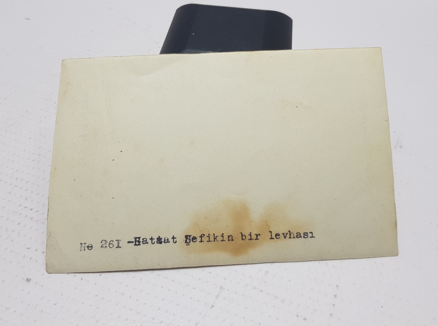 OSMANLI DÖNEMİ ÜNLÜ HATTAT MEHMET ŞEFİK E AİT HAT LEVHA KARTPOSTALI