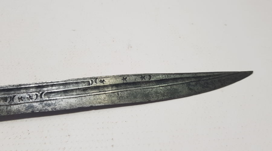 OSMANLI DÖNEMİ ÜZERİ AY YILDIZLI KÜLHANBEYİ ÇİZME KAMASI