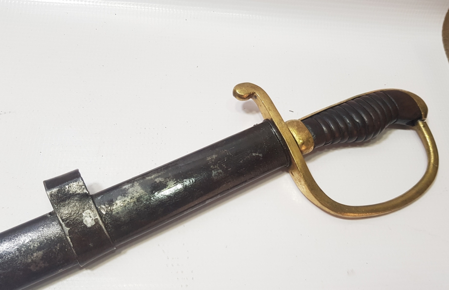 OSMANLI DÖNEMİ ALLAH BİZİMLE YAZILI TOPÇU SUBAY KILICI