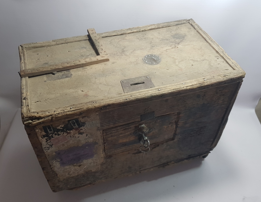 OSMANLI DÖNEMİ KİLİS RÜŞDİYESİ YAZILI ÇOK NADİR SANDIK