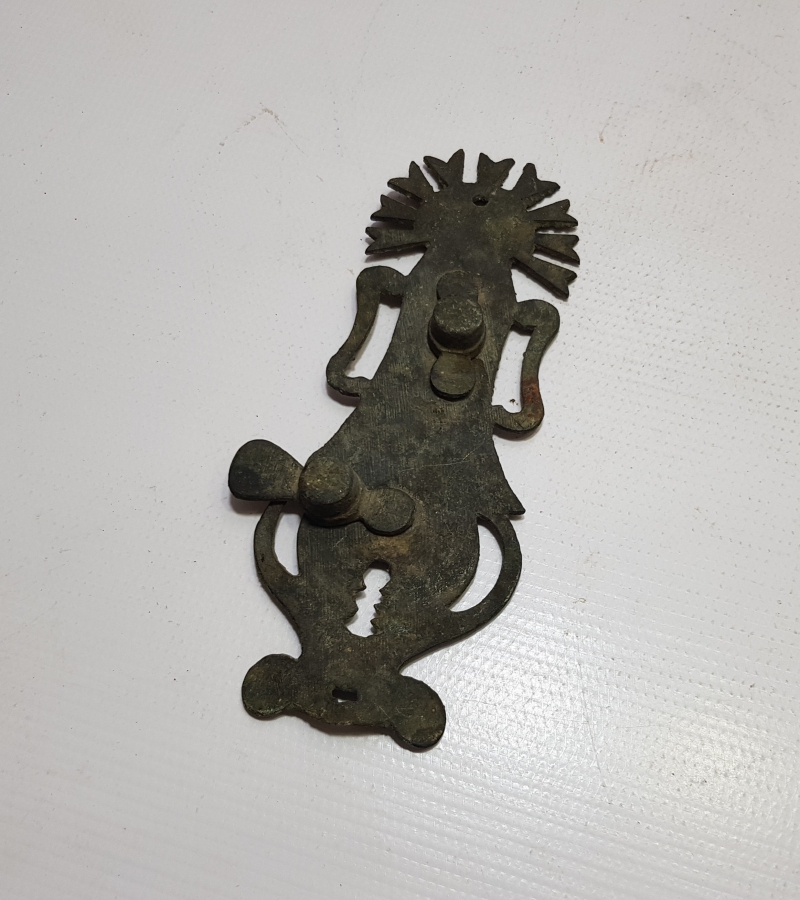 OSMANLI DÖNEMİ NADİR FORMDA KONAK KAPISI KİLİT AYNASI