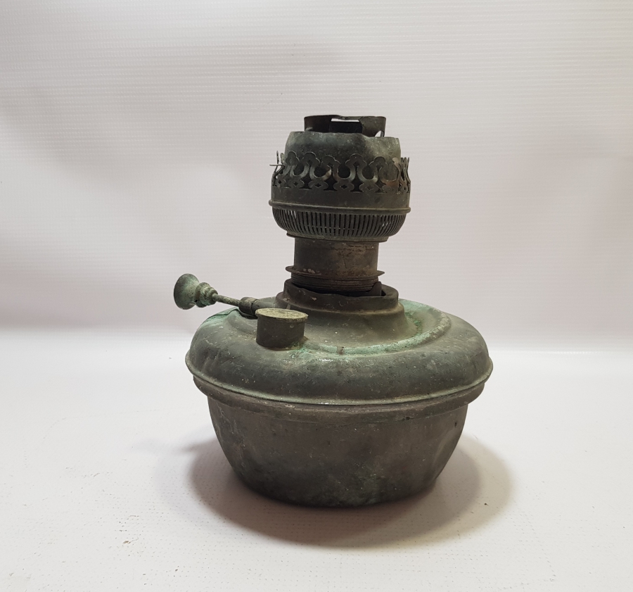 OSMANLI DÖNEMİ BAKIR HAZNELİ LAMBA