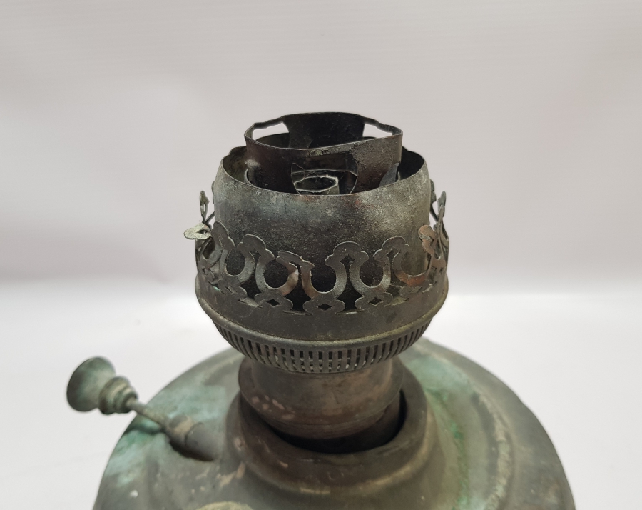 OSMANLI DÖNEMİ BAKIR HAZNELİ LAMBA