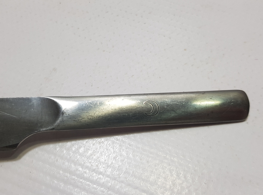 OSMANLI DÖNEMİ ÇOK NADİR HİLAL-İ AHMER ÇATAL BIÇAK KAŞIK SETİ