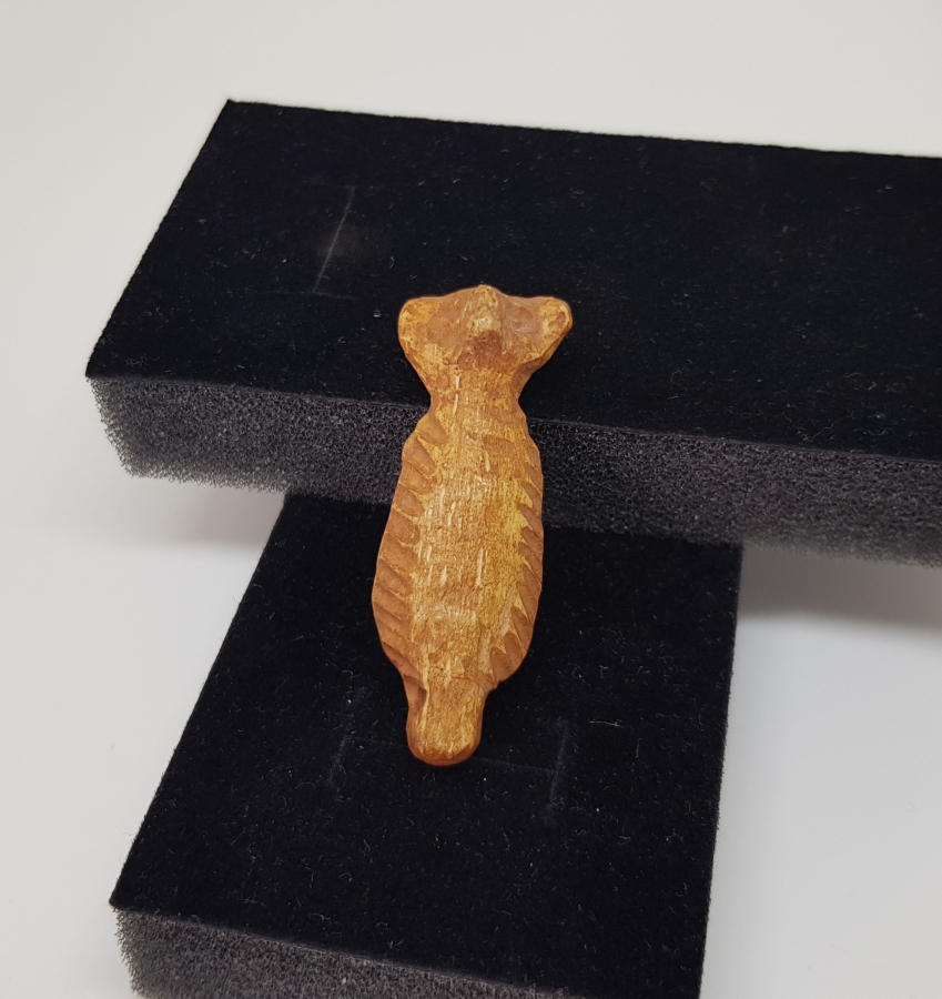 OSMANLI DÖNEMİ ÇOK NADİR ÇAKAL FORMLU ŞAMAN İŞİ TILSIMLI BEBEK KOLYESİ