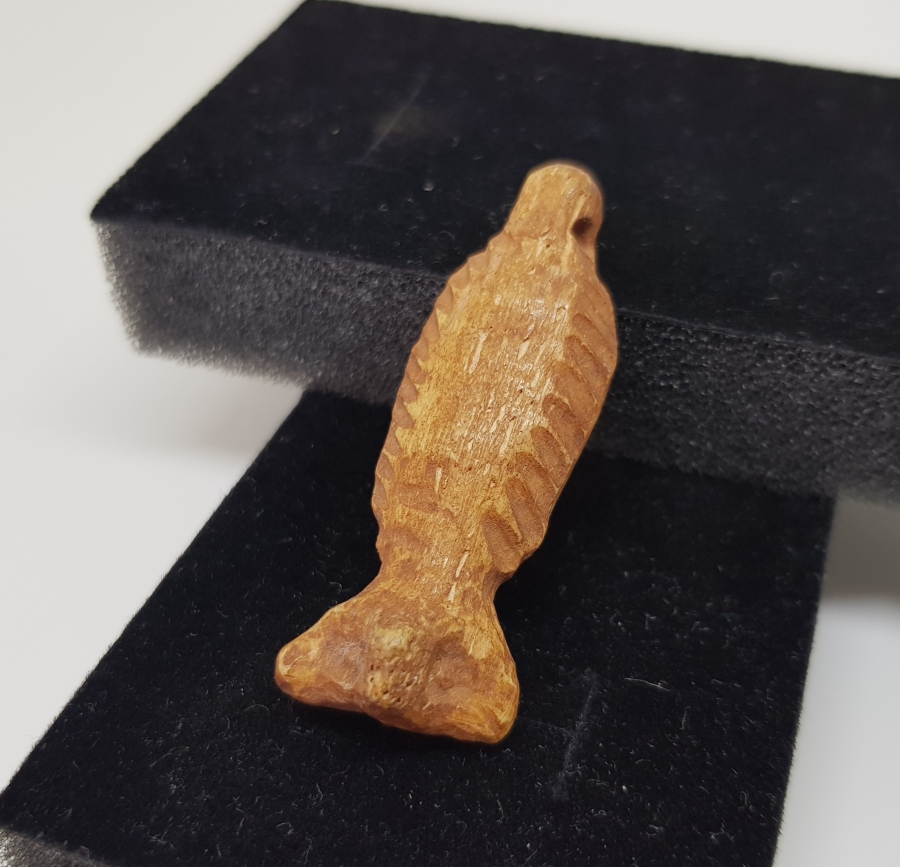 OSMANLI DÖNEMİ ÇOK NADİR ÇAKAL FORMLU ŞAMAN İŞİ TILSIMLI BEBEK KOLYESİ