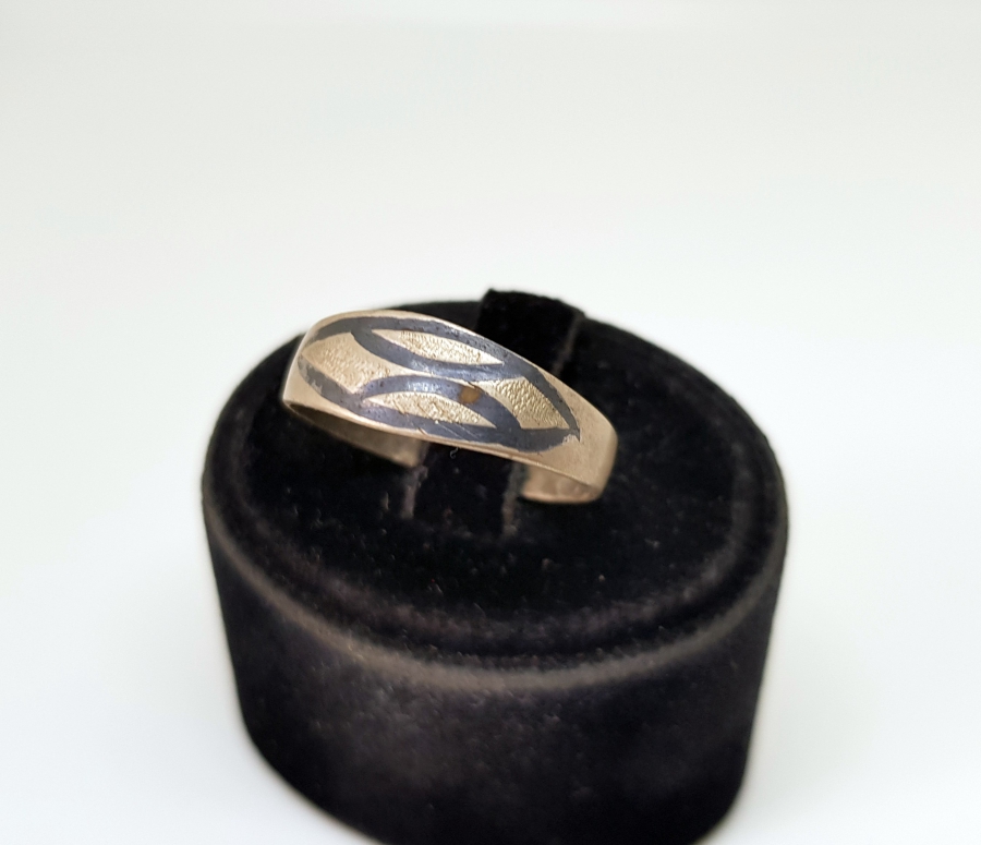 OSMANLI DÖNEMİ SAVAT İŞÇİLİKLİ VAN YAPIMI GÖZ - NAZAR YÜZÜĞÜ