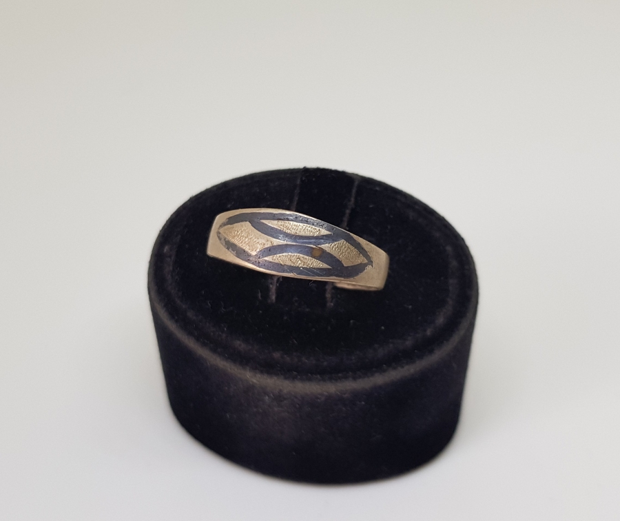 OSMANLI DÖNEMİ SAVAT İŞÇİLİKLİ VAN YAPIMI GÖZ - NAZAR YÜZÜĞÜ