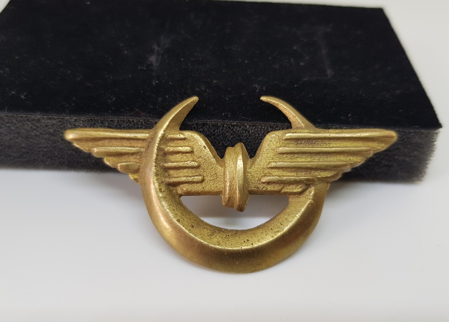 OSMANLI DÖNEMİ ÇOK NADİR UÇAN TEKERLEK KONDÜKTÖR YAKA BRÖVESİ