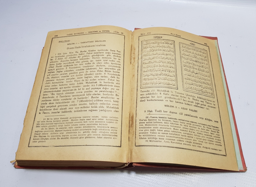 ARAPÇA'NIN YASAK OLDUĞU DÖNEMDE BASILMIŞ ''TANRI BUYRUĞU'' KUR'AN -I KERİM MEALİ