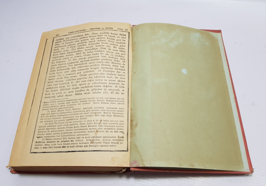 ARAPÇA'NIN YASAK OLDUĞU DÖNEMDE BASILMIŞ ''TANRI BUYRUĞU'' KUR'AN -I KERİM MEALİ