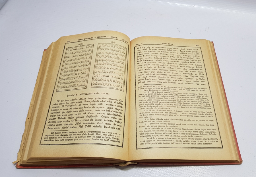 ARAPÇA'NIN YASAK OLDUĞU DÖNEMDE BASILMIŞ ''TANRI BUYRUĞU'' KUR'AN -I KERİM MEALİ