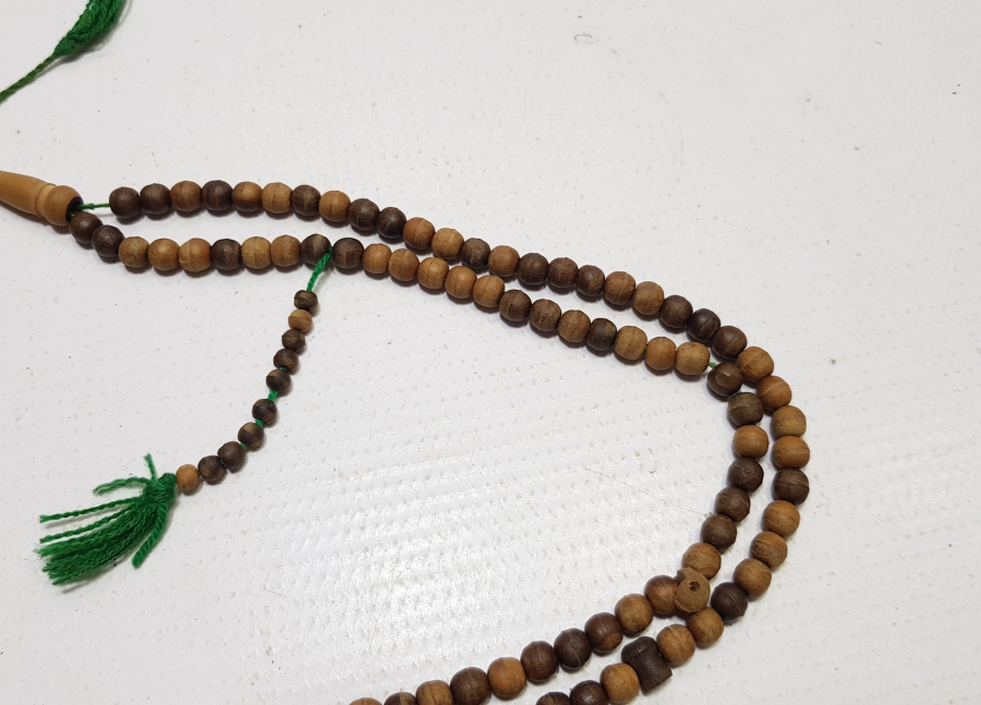 OSMANLI DÖNEMİ EL YAPIMI AHŞAP NAMAZ - ZİKİR TESPİHİ