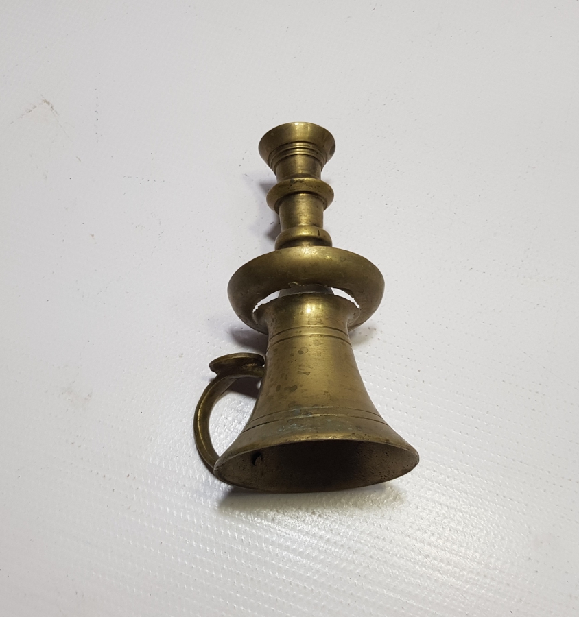 OSMANLI DÖNEMİ HAVAN ŞAMDAN FORMUNDA TUTMAÇLI HATTAT ŞAMDANI