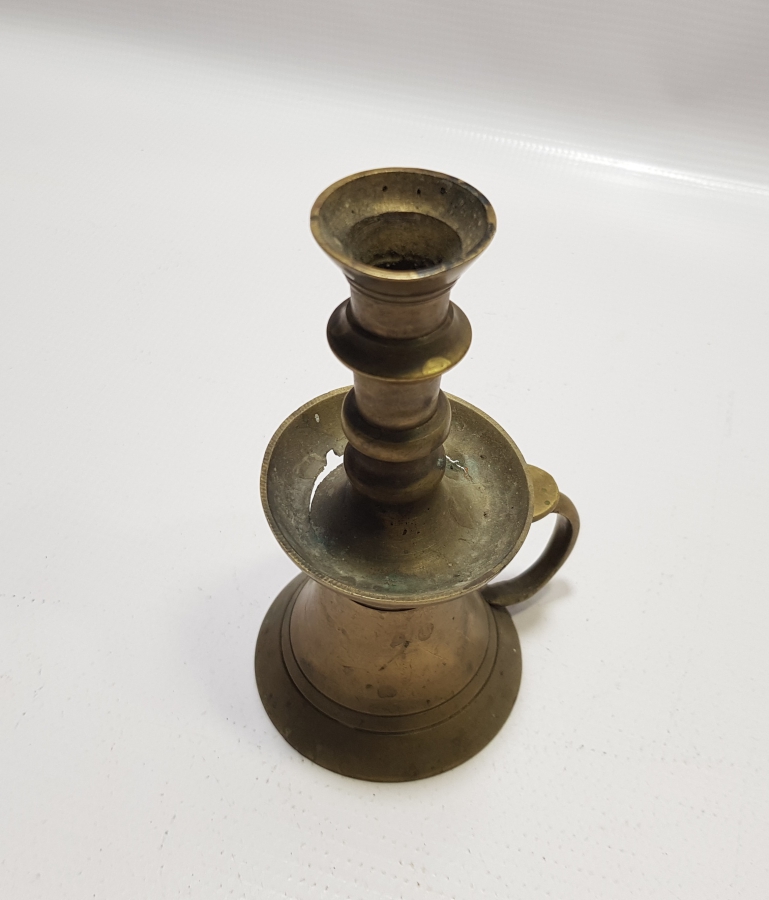 OSMANLI DÖNEMİ HAVAN ŞAMDAN FORMUNDA TUTMAÇLI HATTAT ŞAMDANI