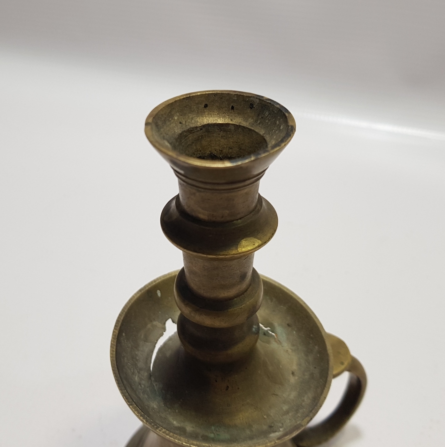 OSMANLI DÖNEMİ HAVAN ŞAMDAN FORMUNDA TUTMAÇLI HATTAT ŞAMDANI