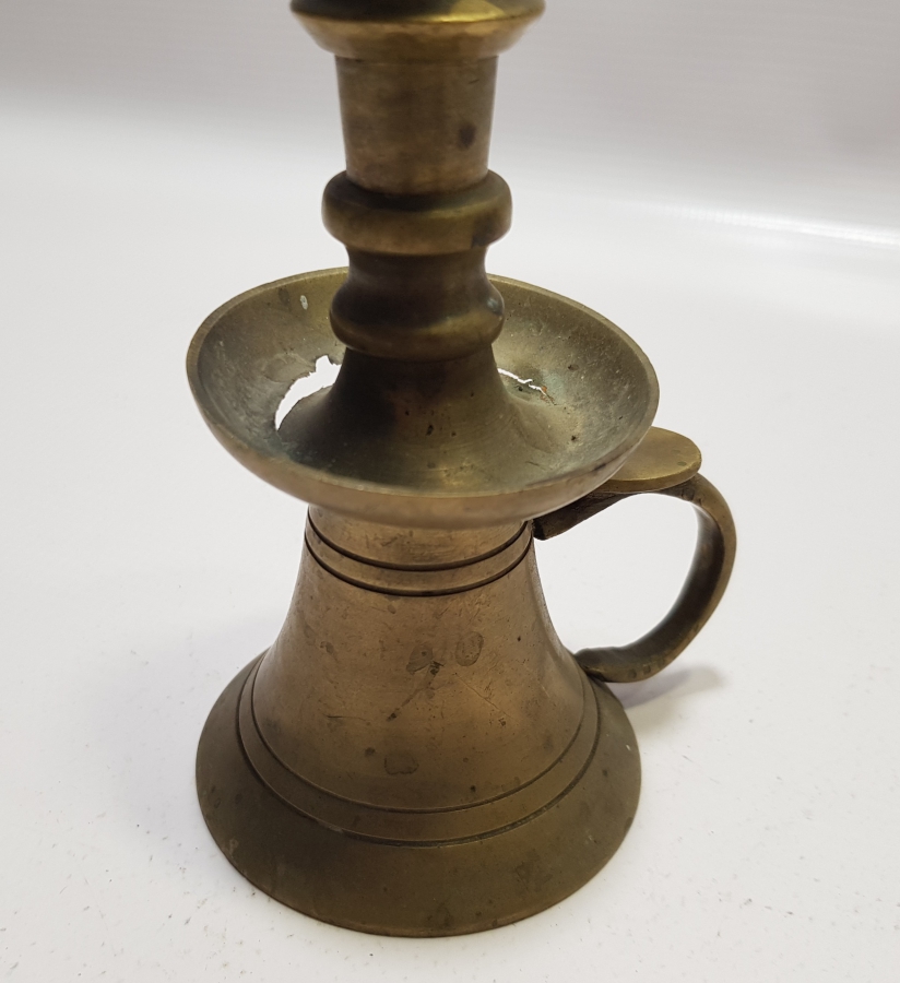 OSMANLI DÖNEMİ HAVAN ŞAMDAN FORMUNDA TUTMAÇLI HATTAT ŞAMDANI