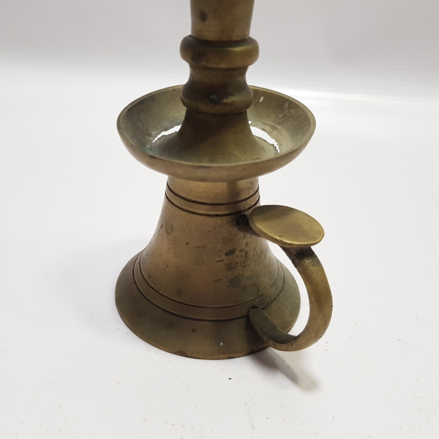 OSMANLI DÖNEMİ HAVAN ŞAMDAN FORMUNDA TUTMAÇLI HATTAT ŞAMDANI