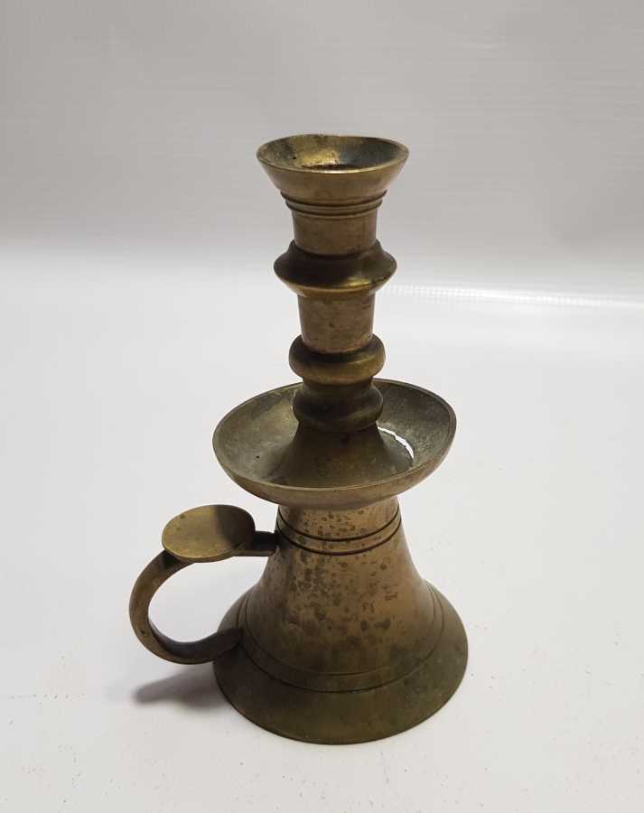 OSMANLI DÖNEMİ HAVAN ŞAMDAN FORMUNDA TUTMAÇLI HATTAT ŞAMDANI