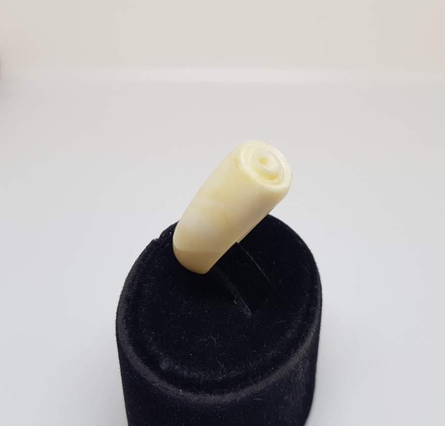 GÜL FORMLU YAPILMIŞ OSMANLI DÖNEMİ FİLDİŞİ YÜZÜK