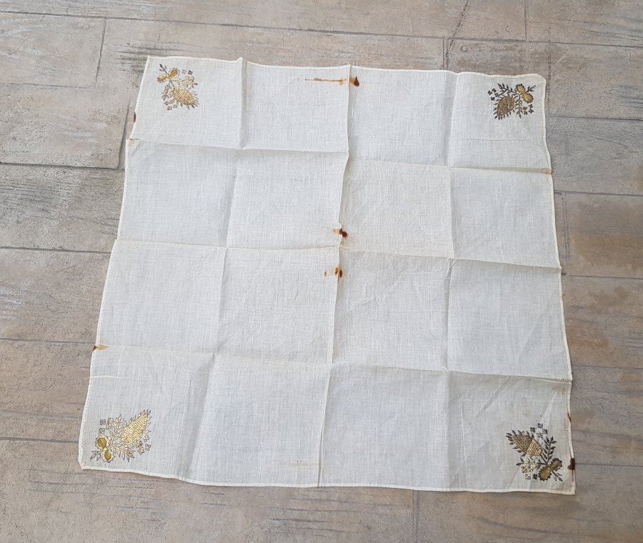 ALTIN VE GÜMÜŞ SIRMA İŞÇİLİKLİ BÜYÜK BOY OSMANLI DÖNEMİ İPEK ÇEVRE