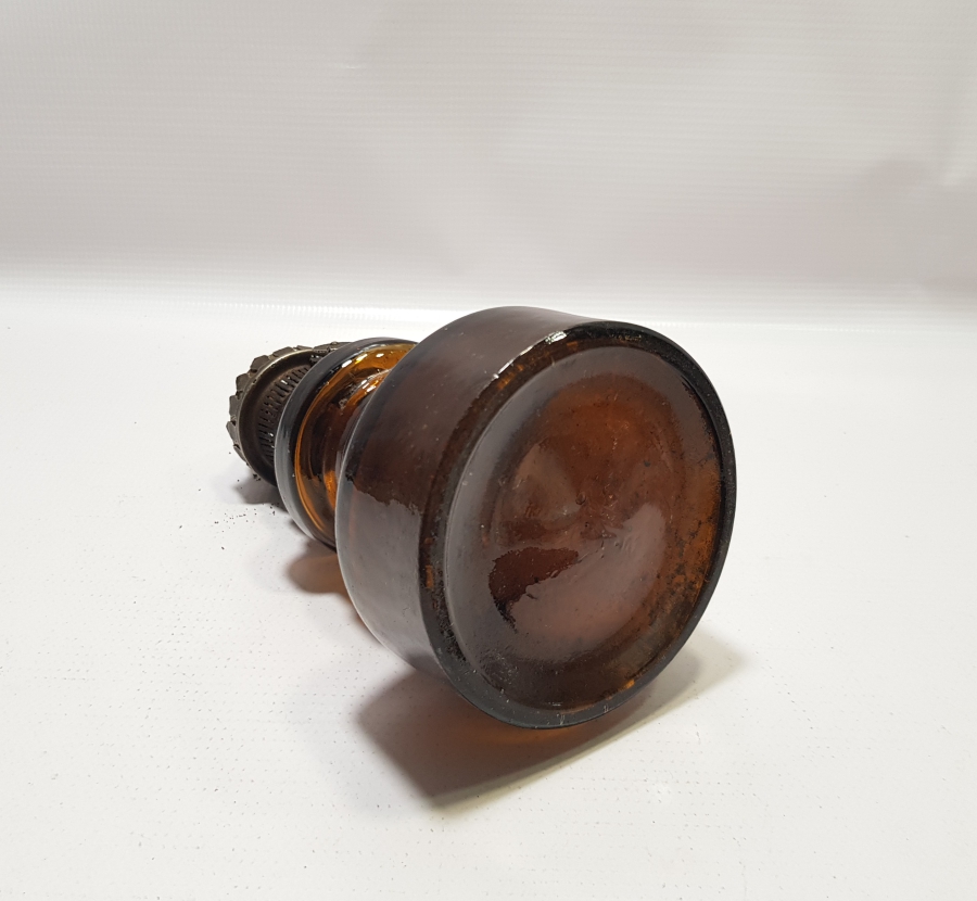 OSMANLI DÖNEMİ NADİR FORMDA RENKLİ HAZNELİ GAZ LAMBASI