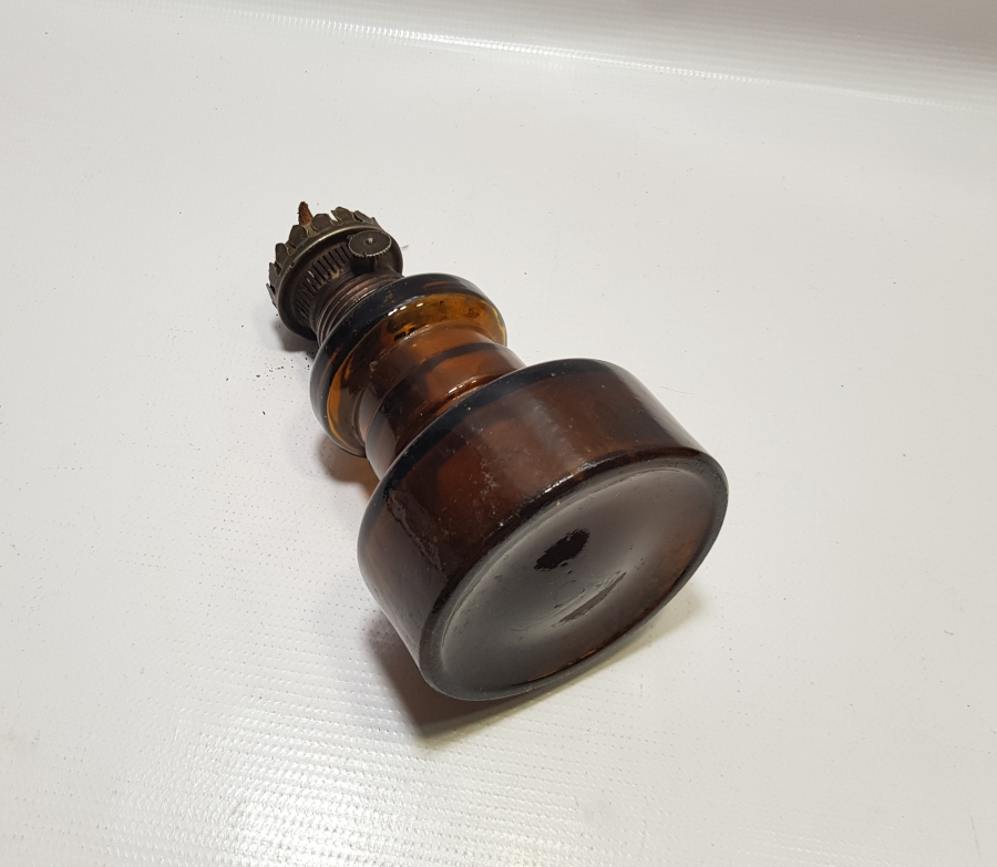 OSMANLI DÖNEMİ NADİR FORMDA RENKLİ HAZNELİ GAZ LAMBASI